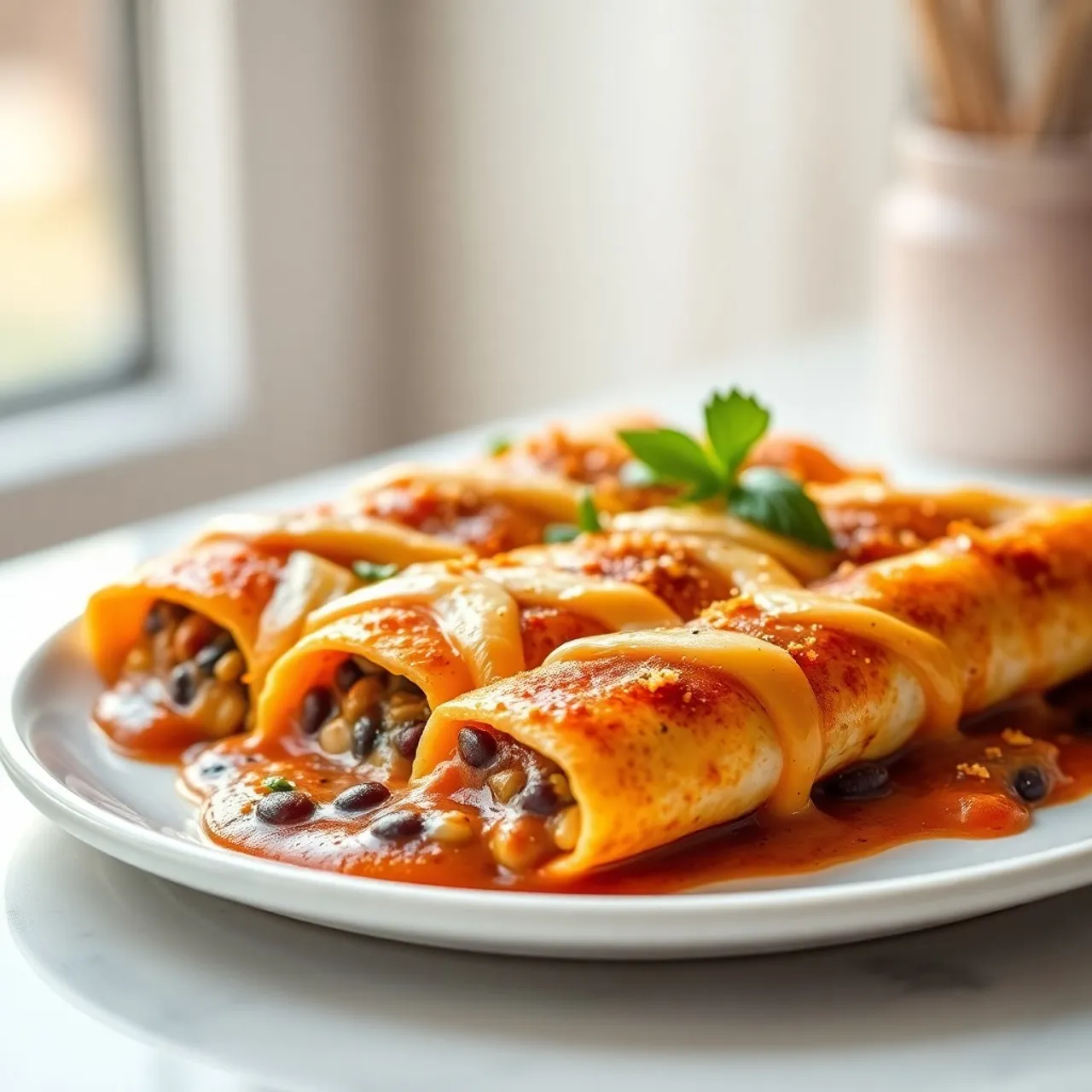 Black Bean Chicken Enchiladas — Chicken & Poultry recipe