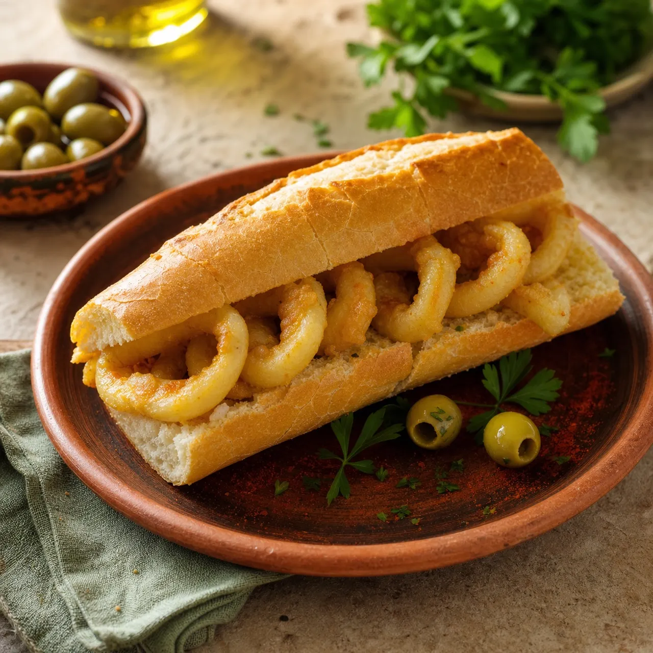 Bocadillo de Calamares — Spanish recipe
