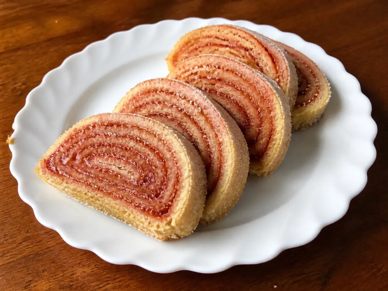 Bolo de Rolo (Brazilian Rolled Guava Cake) — served