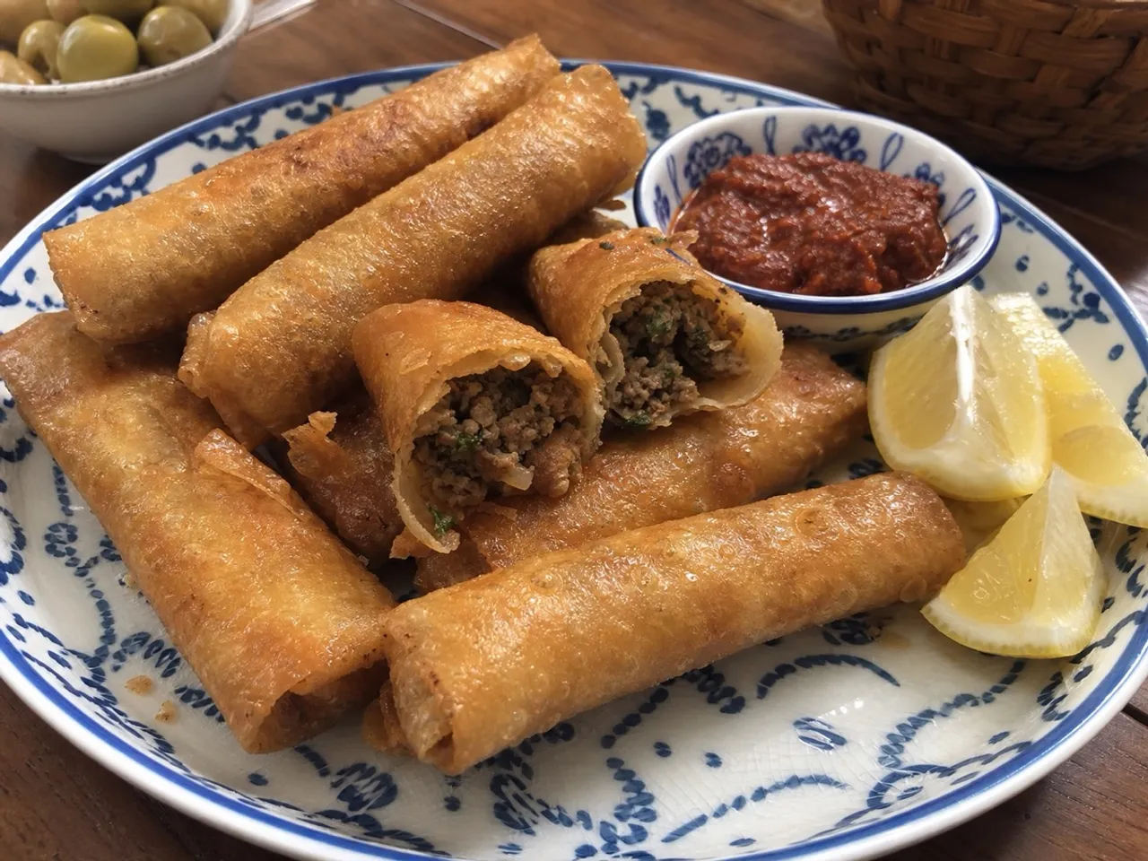 Bourek — served