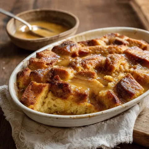Bread Pudding with Bourbon Sauce — Southern Soul Food recipe