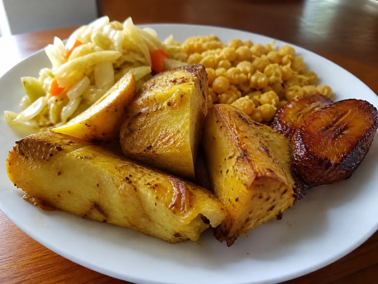 Breadfruit Roast — served