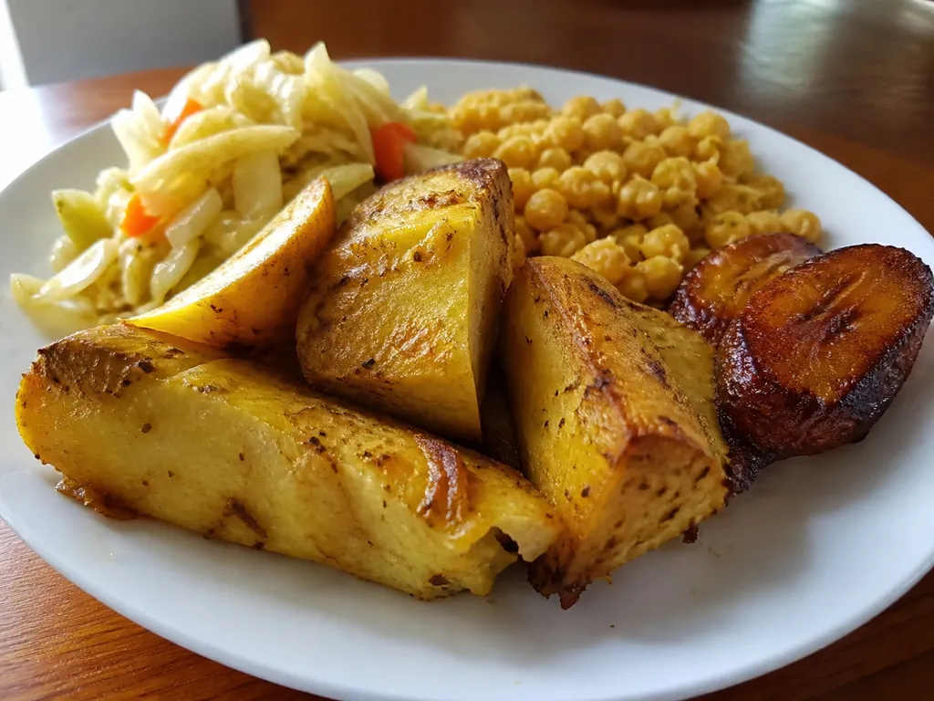 Breadfruit Roast — plated and served