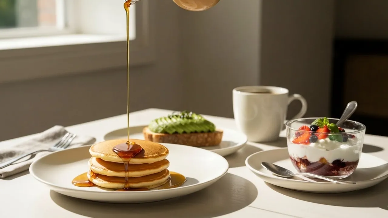 A spread of Breakfast dishes
