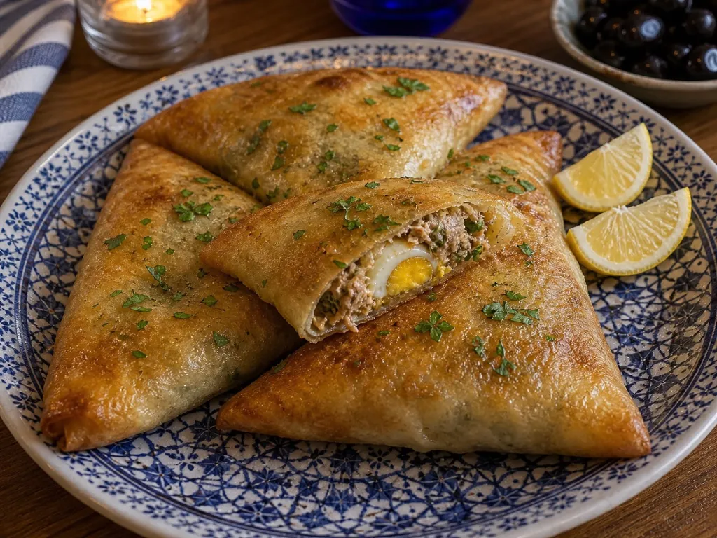 Brik — plated and served