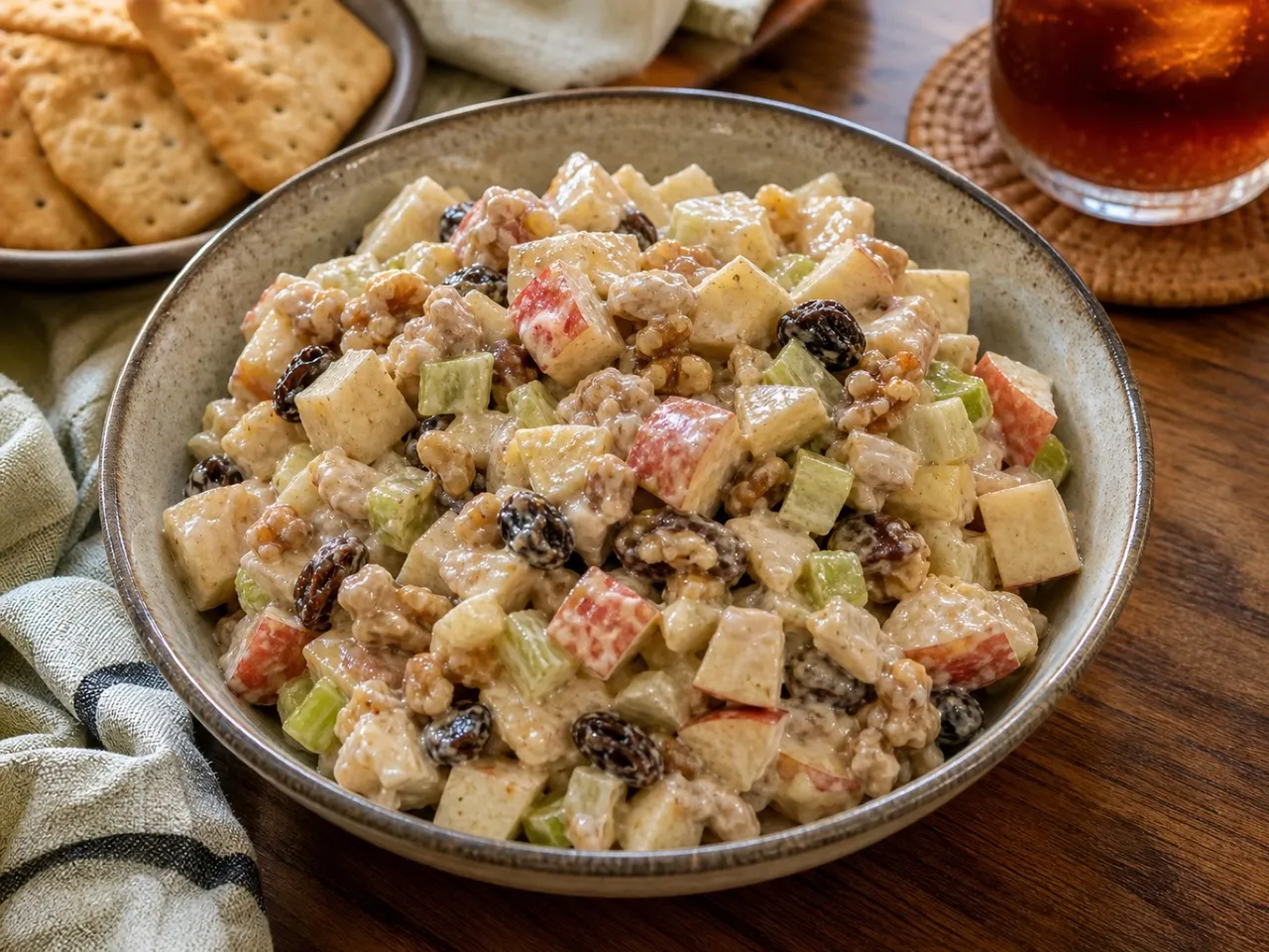 Brown Bag Apple Salad — served