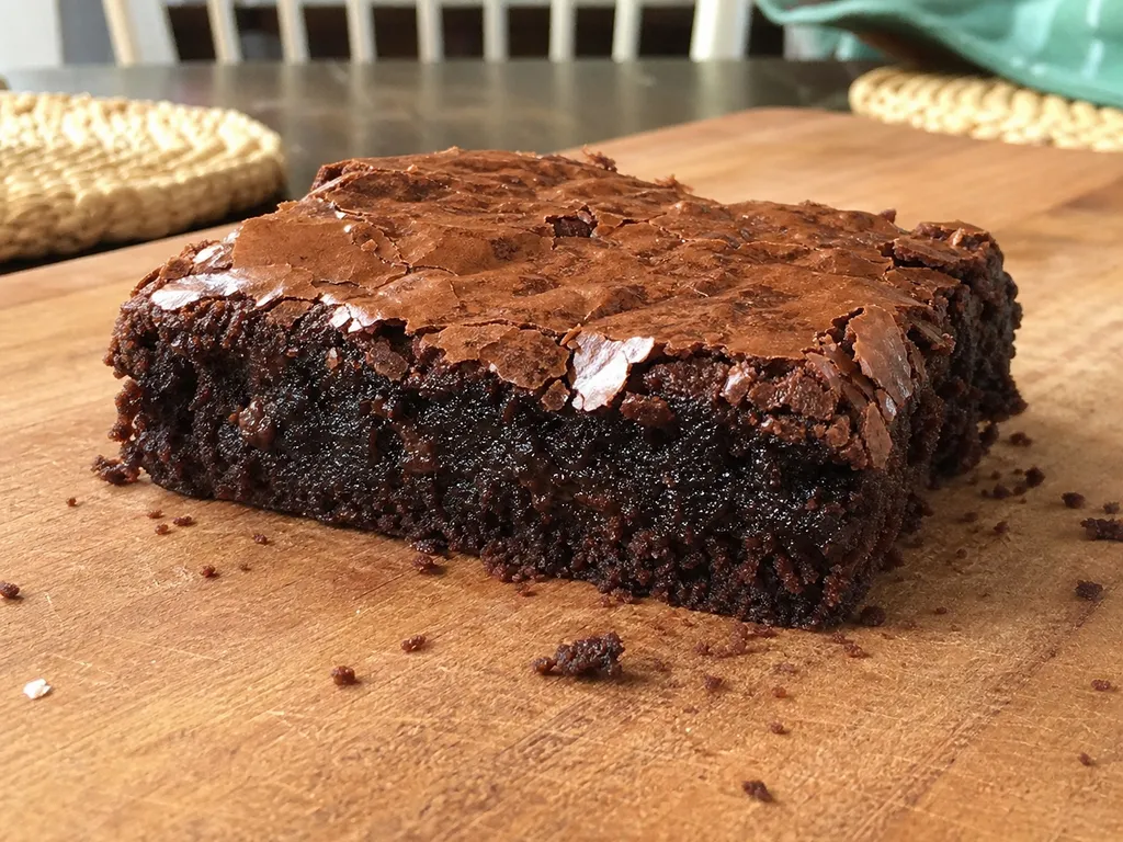 Brownies — plated and served