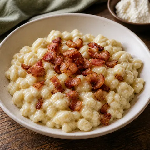 Bryndzove Halusky — Eastern European recipe