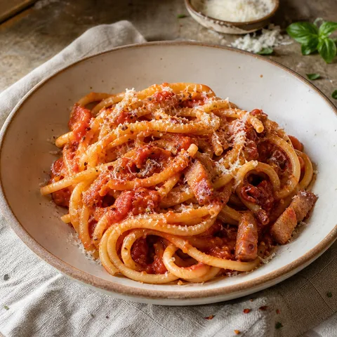 Bucatini all'Amatriciana — Italian recipe