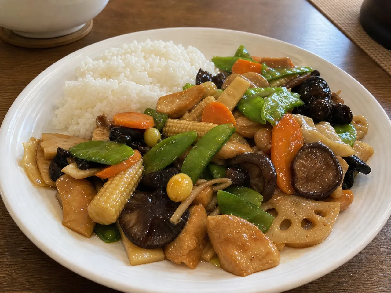 Buddha's Delight (Luohan Zhai) — served