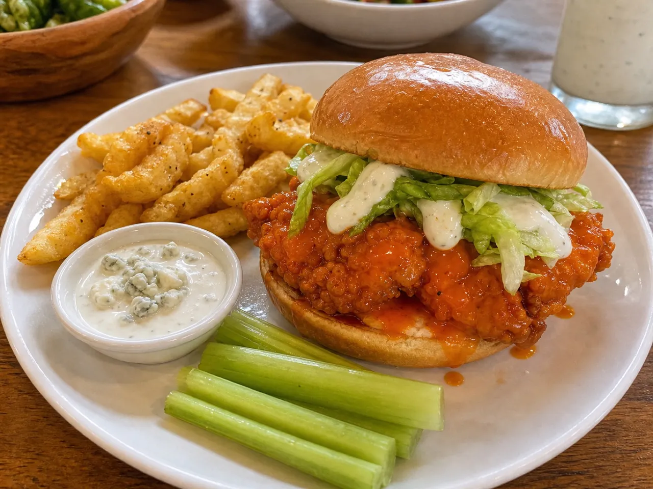 Buffalo Chicken Sandwich — served