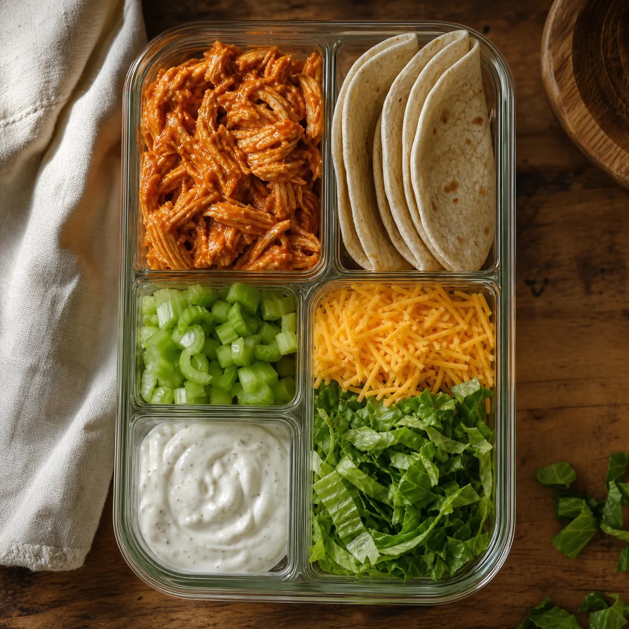 Buffalo Chicken Wraps — Meal Prep recipe
