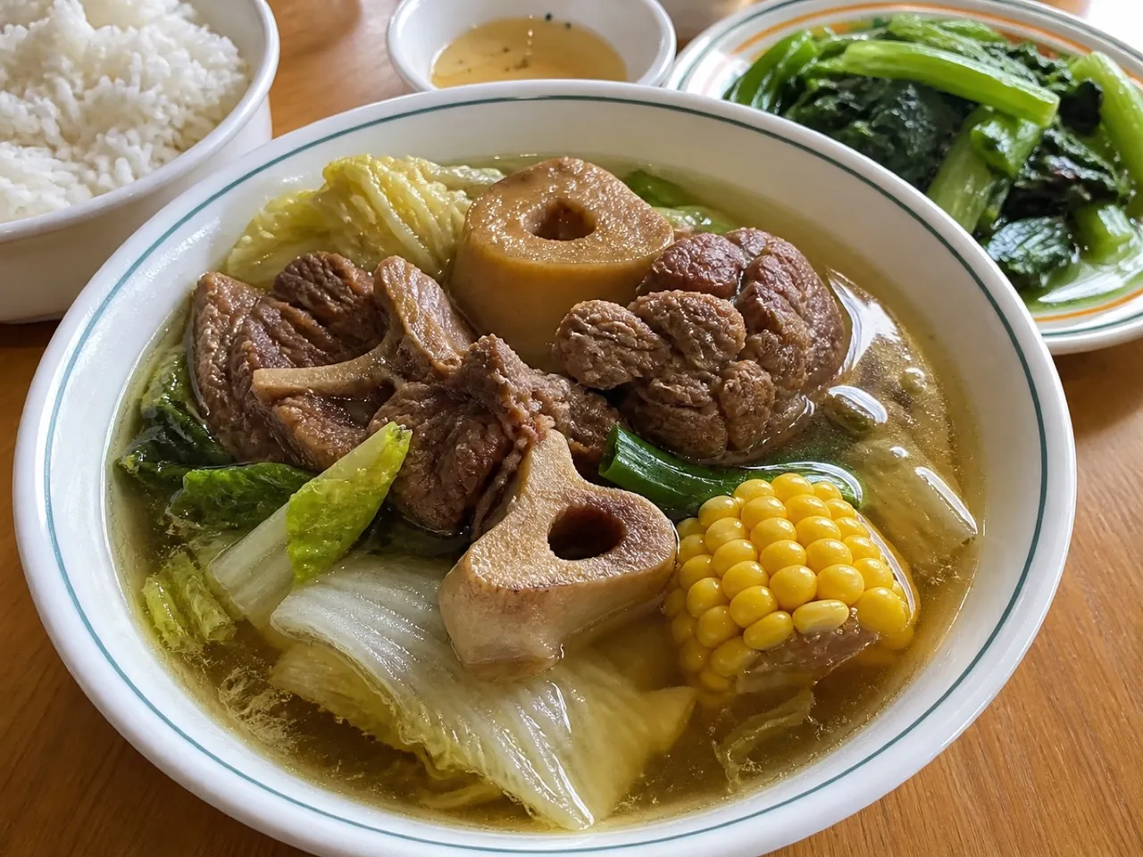 Bulalo — served