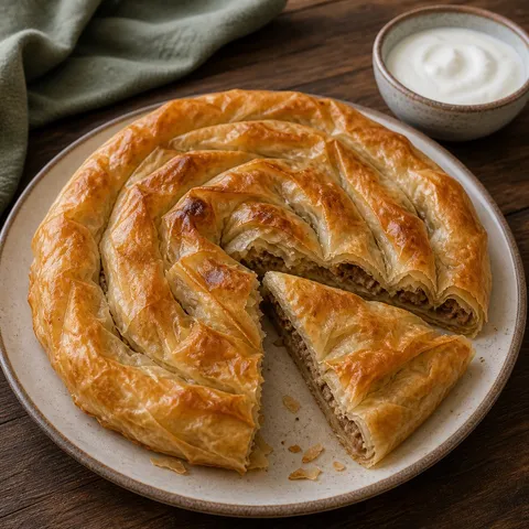 Burek — Eastern European recipe