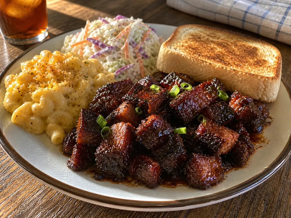 Burnt Ends — plated and served