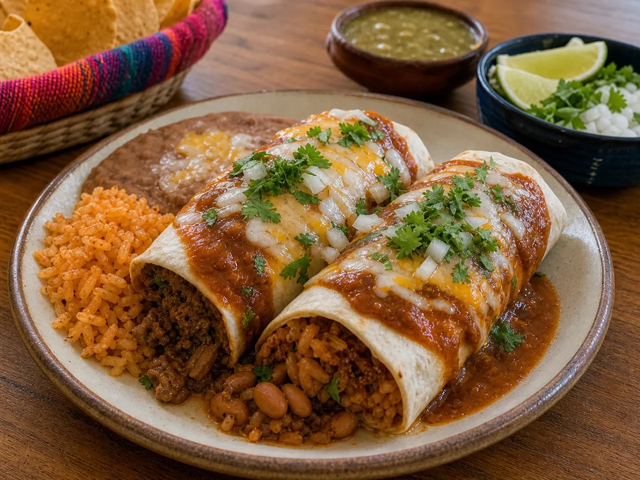 Burritos — served