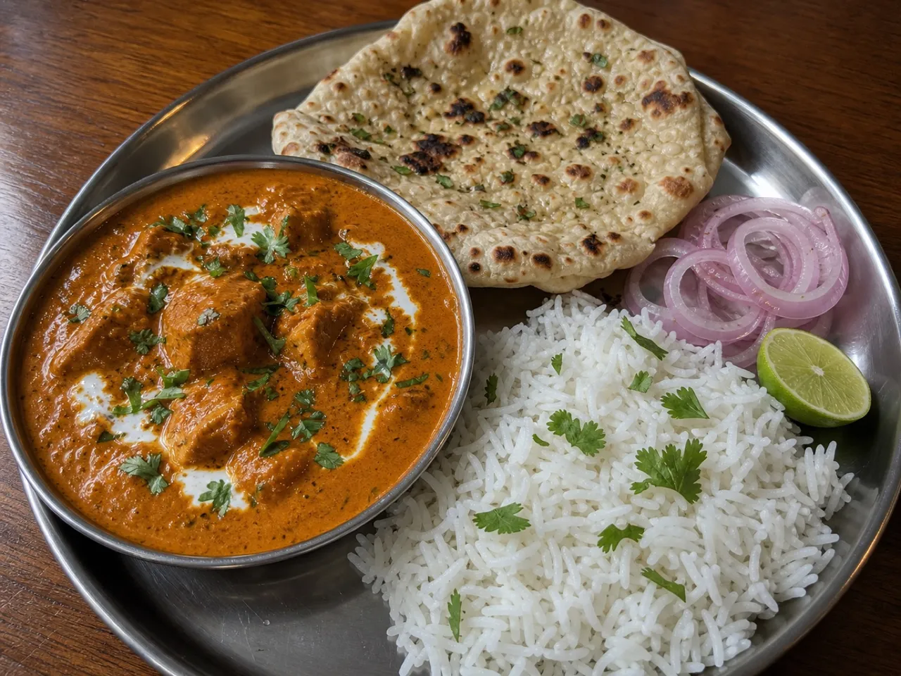 Butter Chicken — served