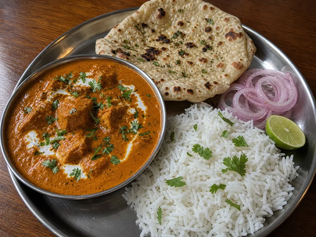 Butter Chicken — plated and served