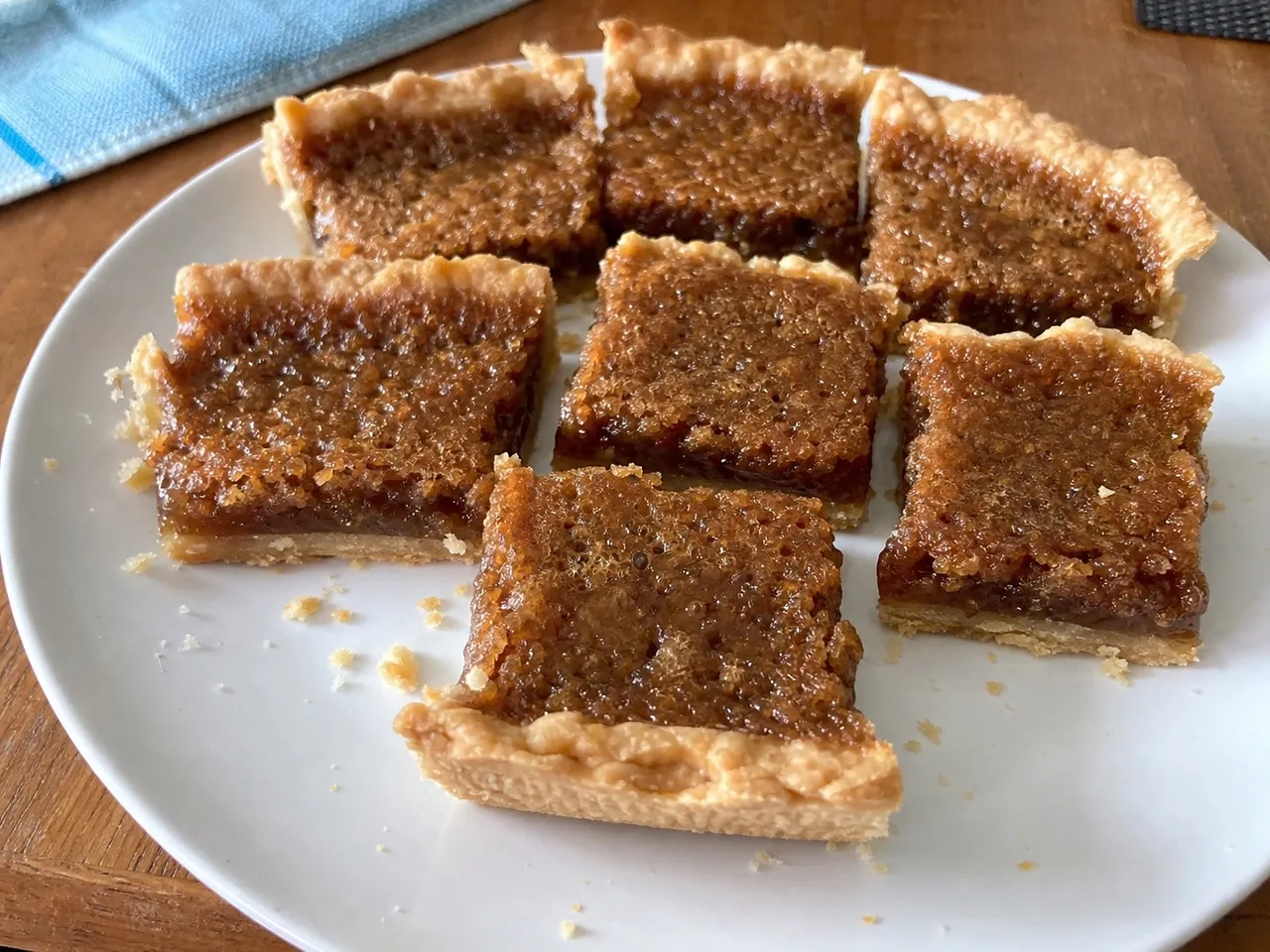 Butter Tart Slice — served