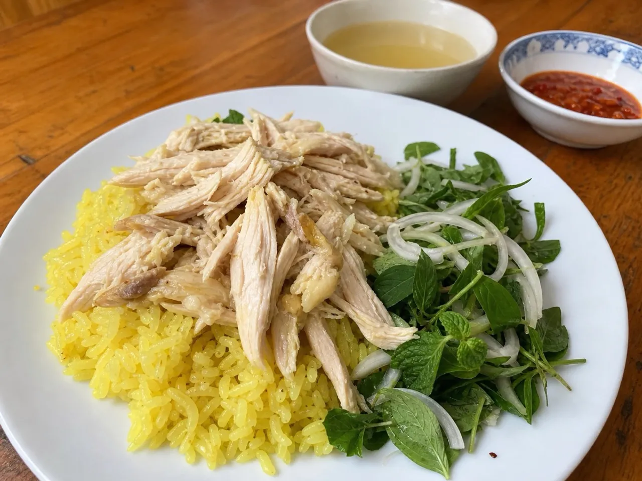 Cơm Gà Hội An (Hội An Chicken Rice) — served