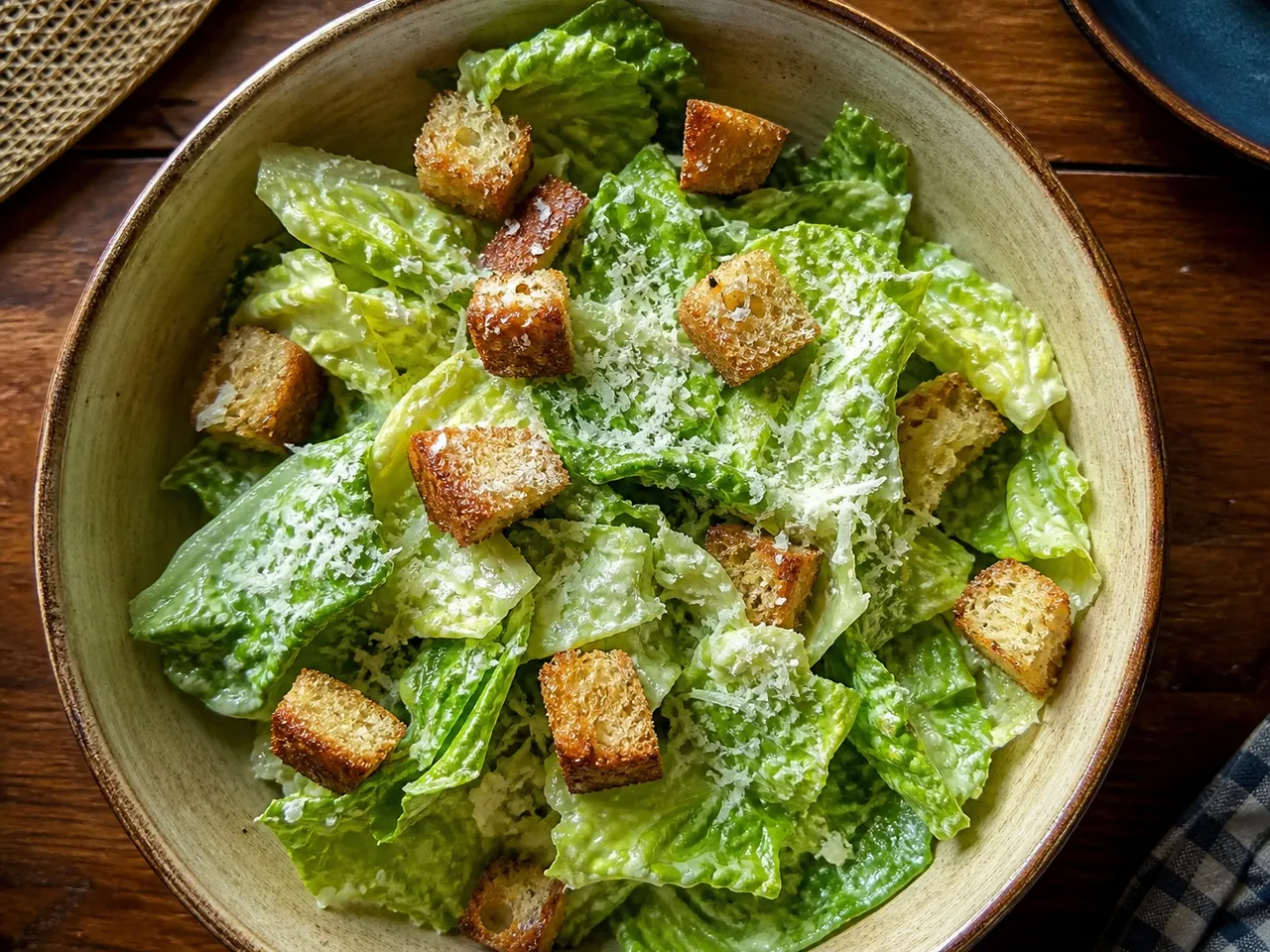 Caesar Salad — served
