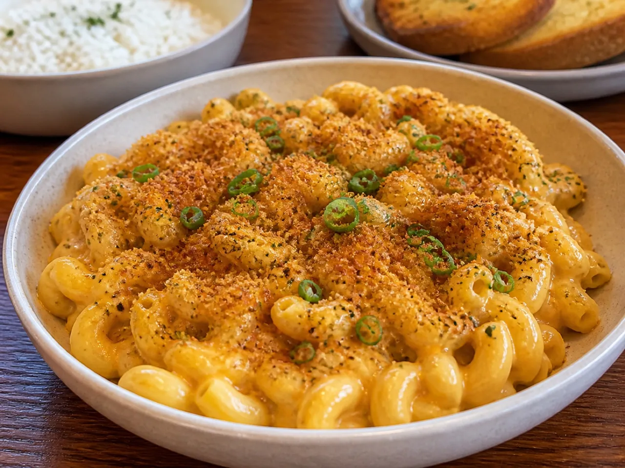 Cajun Mac and Cheese — served