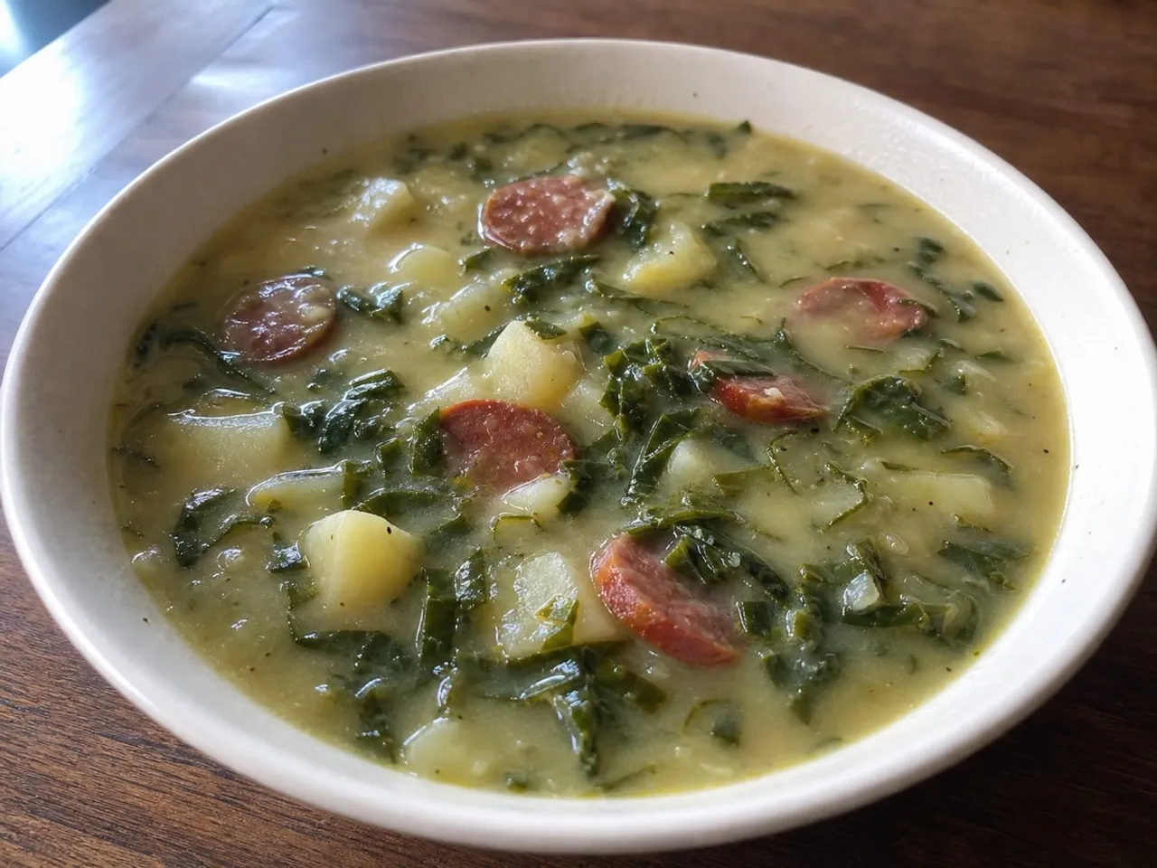 Caldo Verde — served