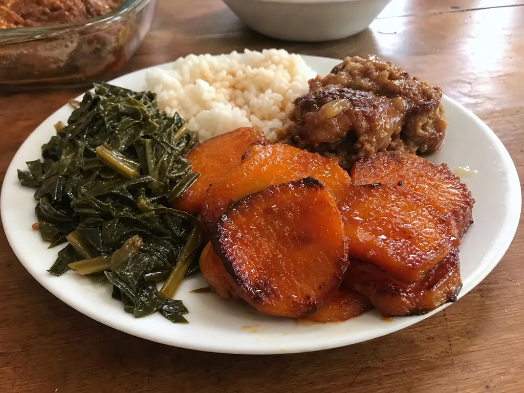 Candied Yams — plated and served