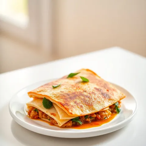 Canned Chicken Quesadilla