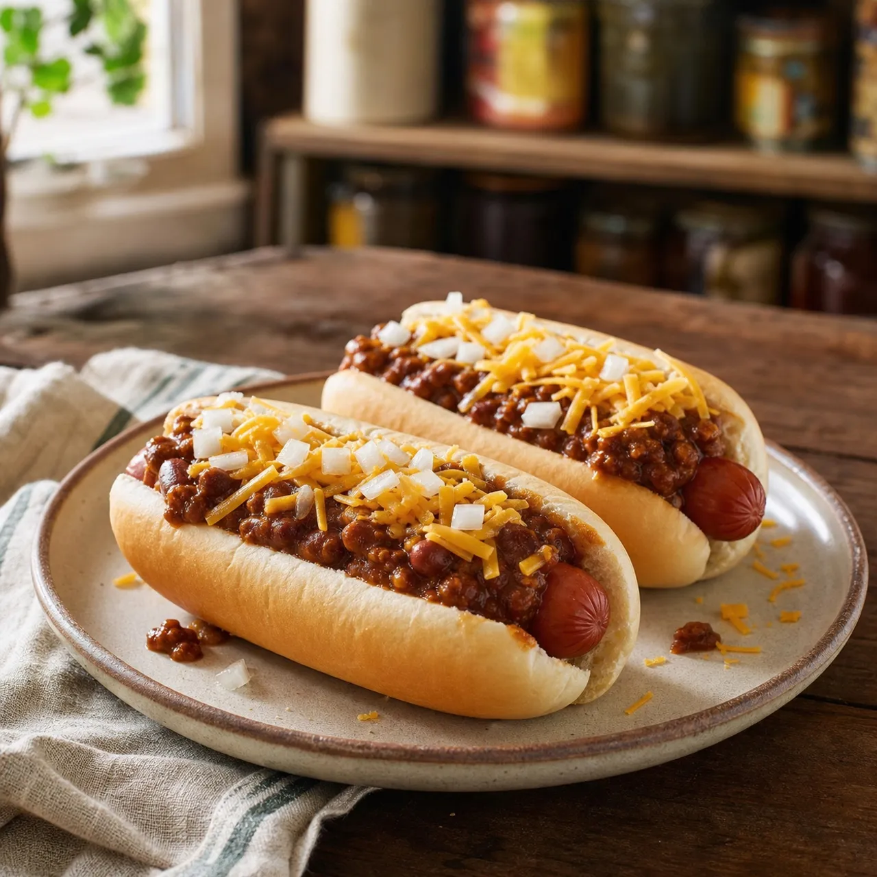 Canned Chili Dogs — Pantry & Instant recipe