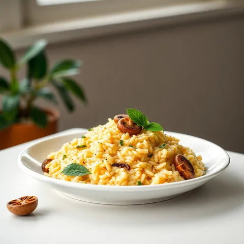 Canned Mushroom Risotto
