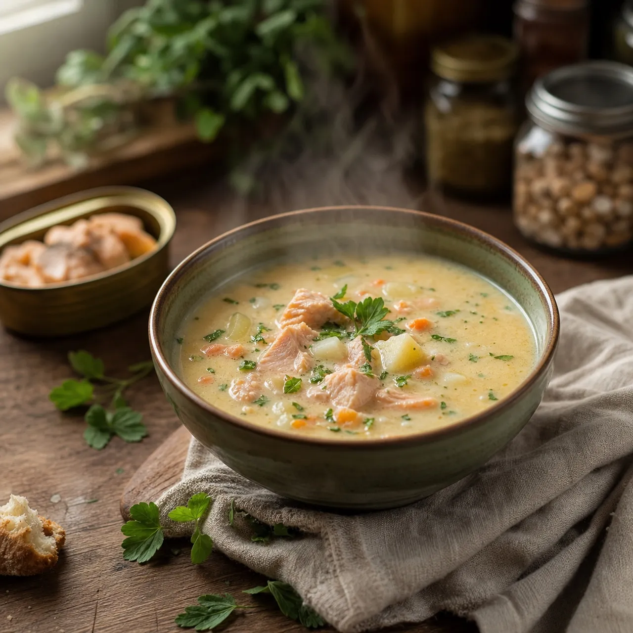 Canned Salmon Chowder — Pantry & Instant recipe