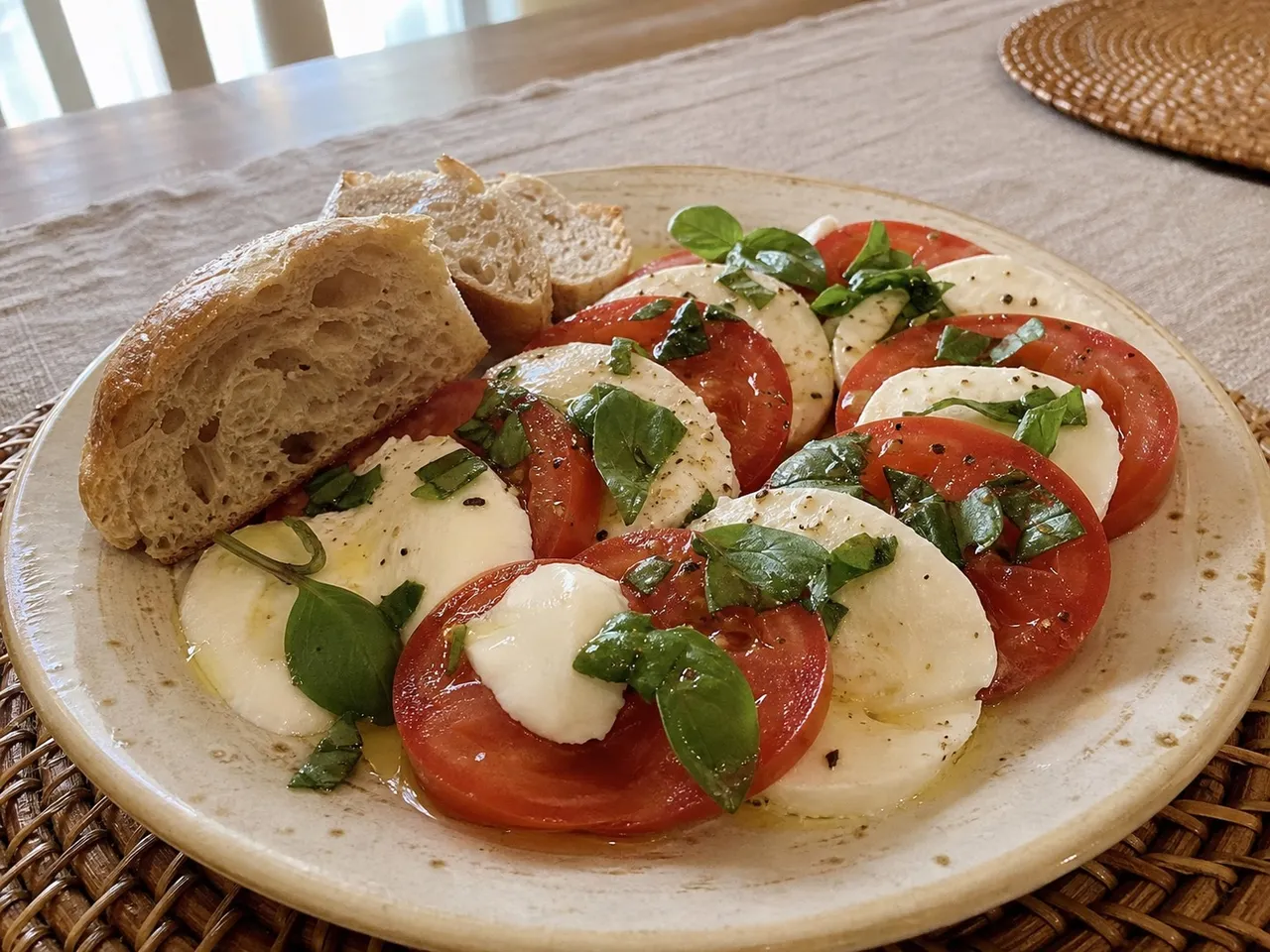 Caprese Salad — served