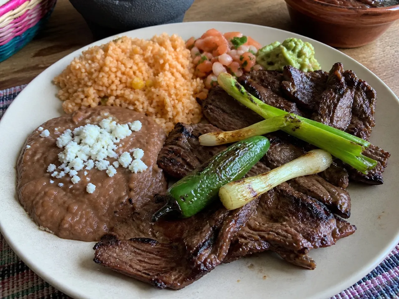 Carne Asada — served