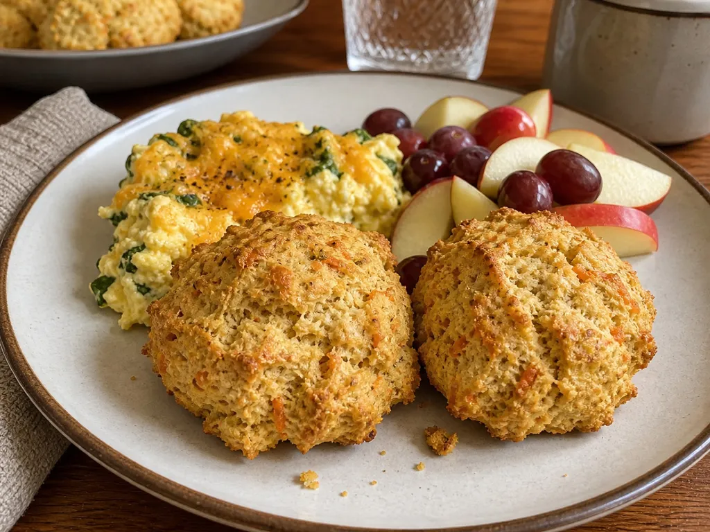 Carrot Ginger Biscuits — plated and served