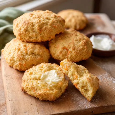 Carrot Ginger Biscuits — Breads recipe