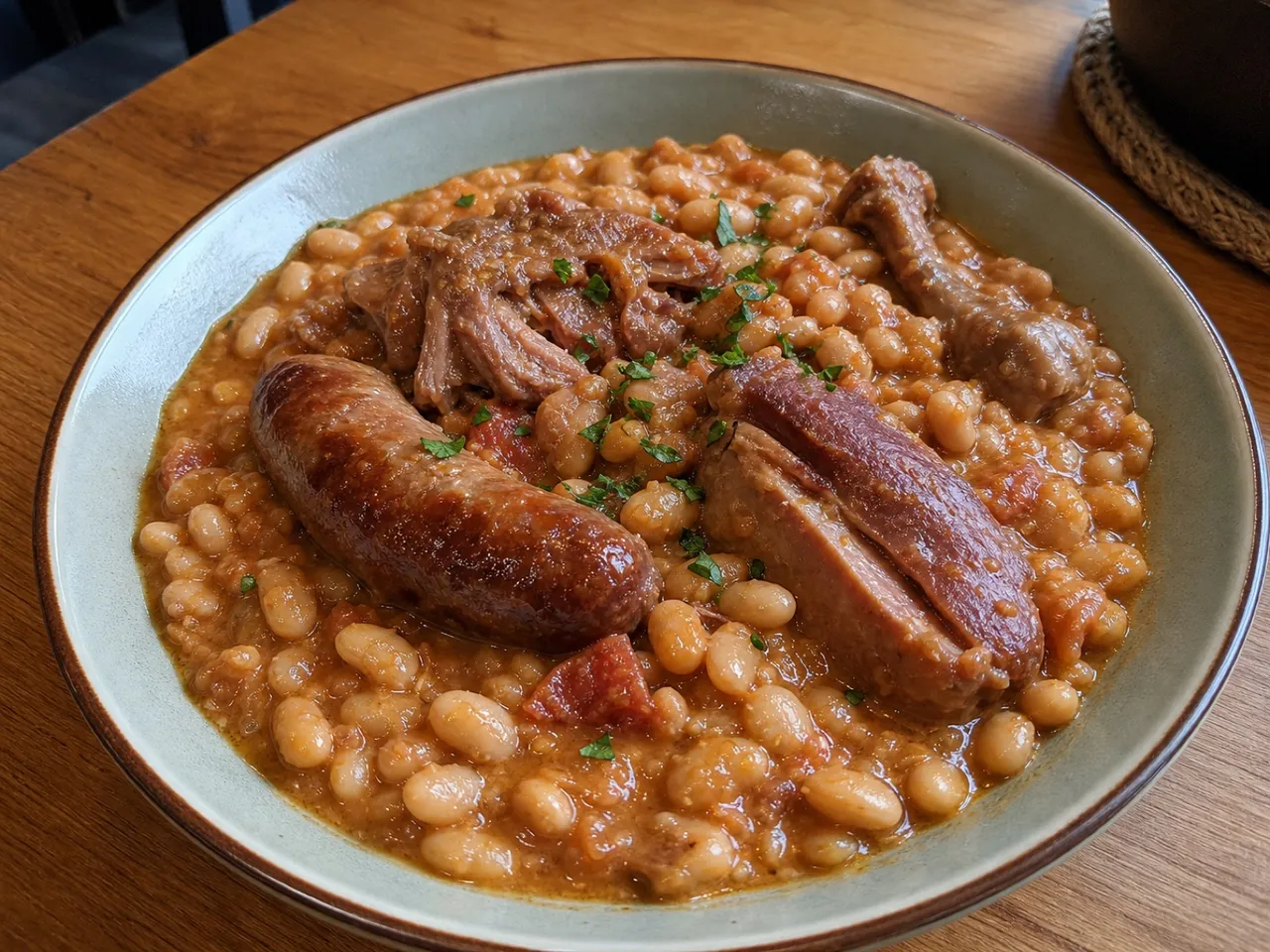 Cassoulet — served