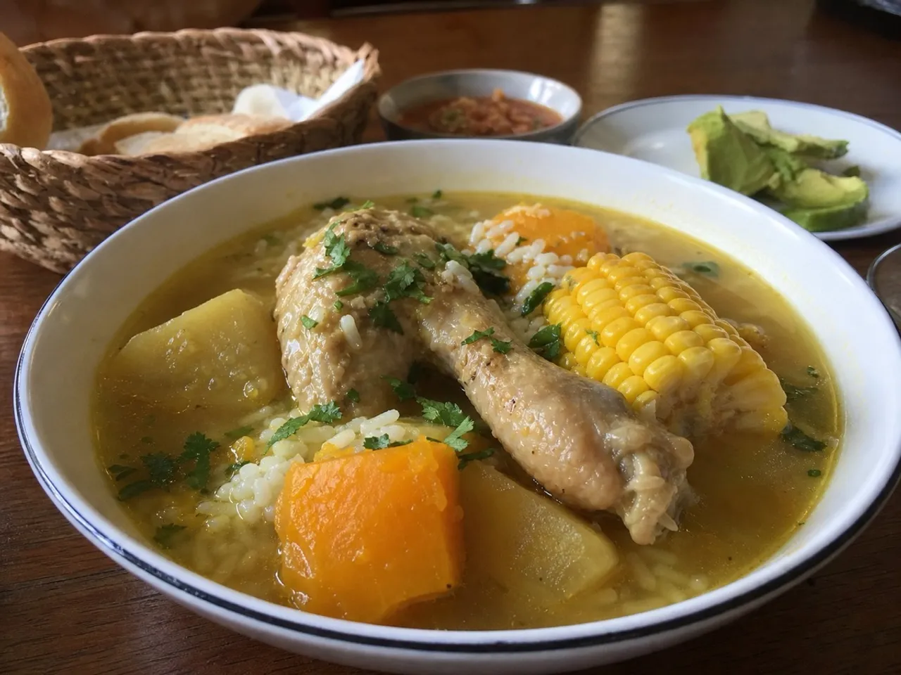 Cazuela de Ave — served