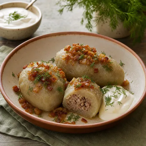 Cepelinai — Eastern European recipe