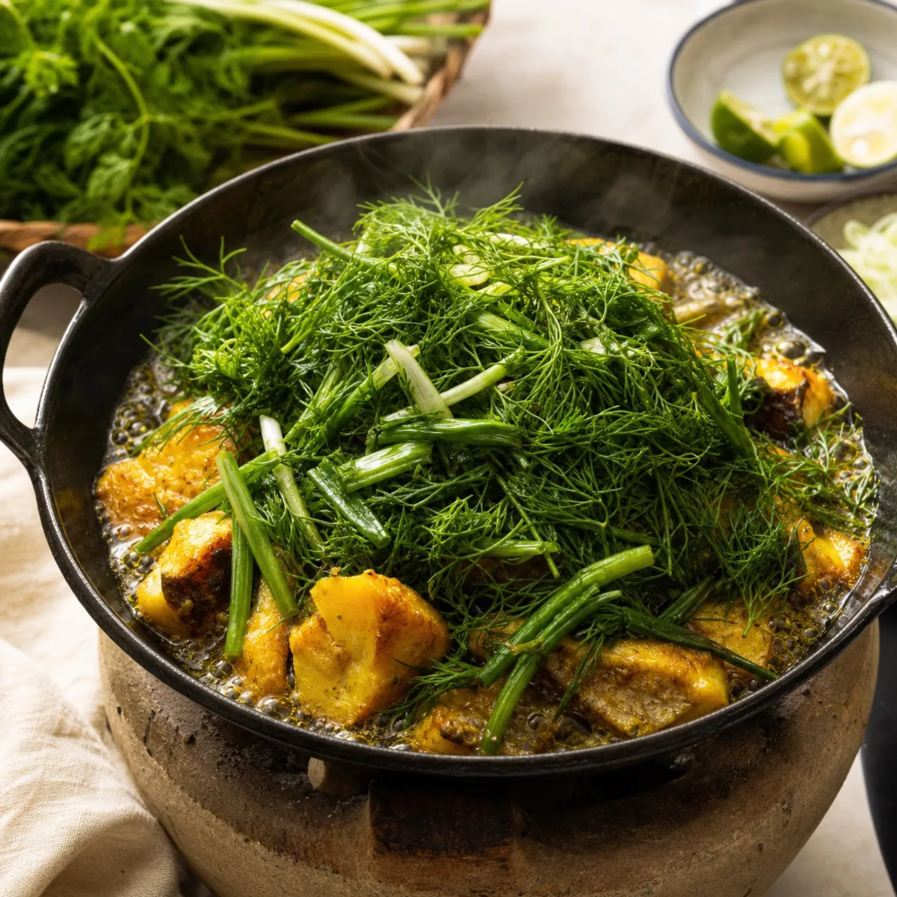 Chả Cá Lã Vọng (Hanoi Turmeric Fish with Dill) — Vietnamese recipe