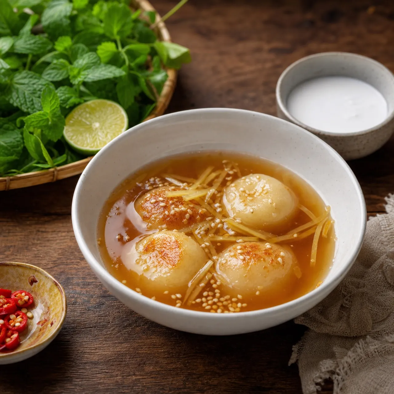 Chè Trôi Nước (Sticky Rice Balls in Ginger Syrup) — Vietnamese recipe