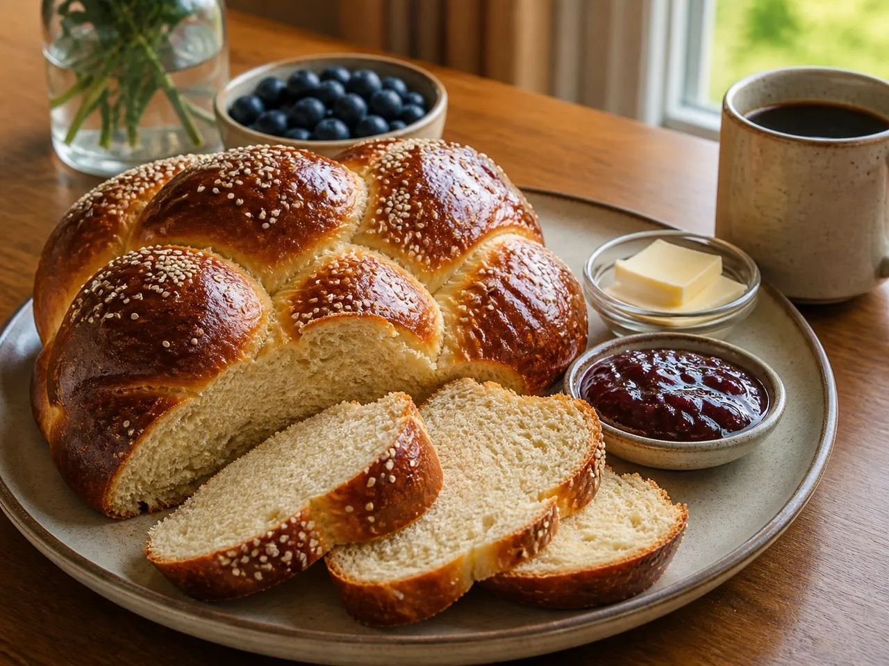 Challah Bread — served