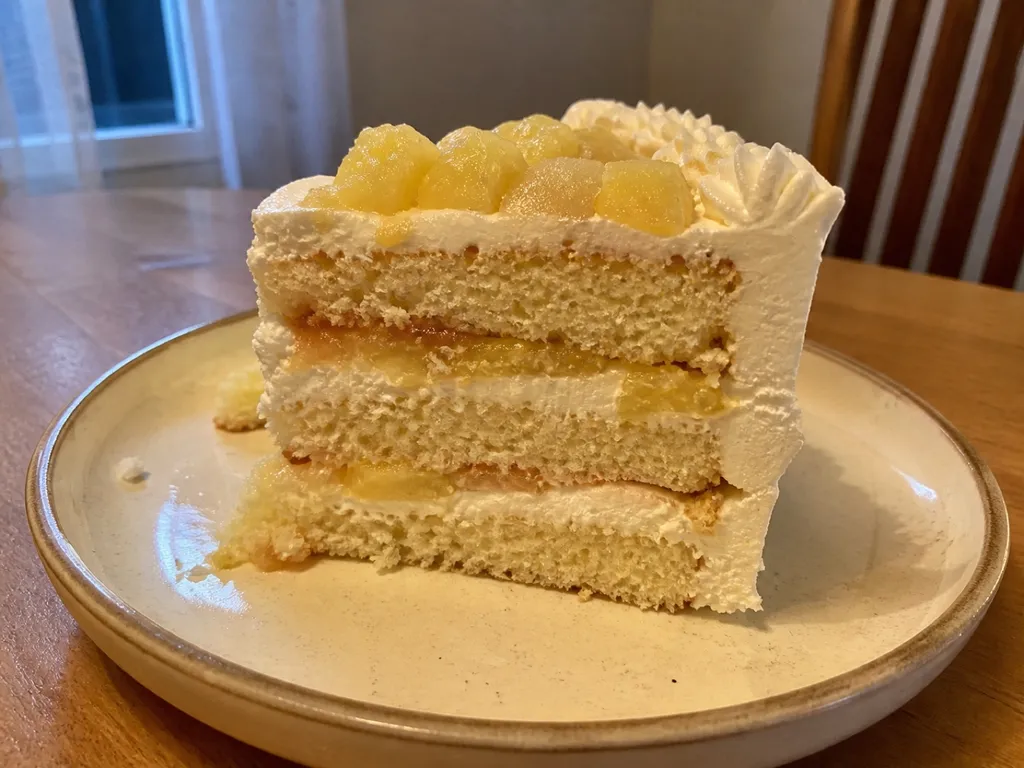 Chantilly Cake — plated and served