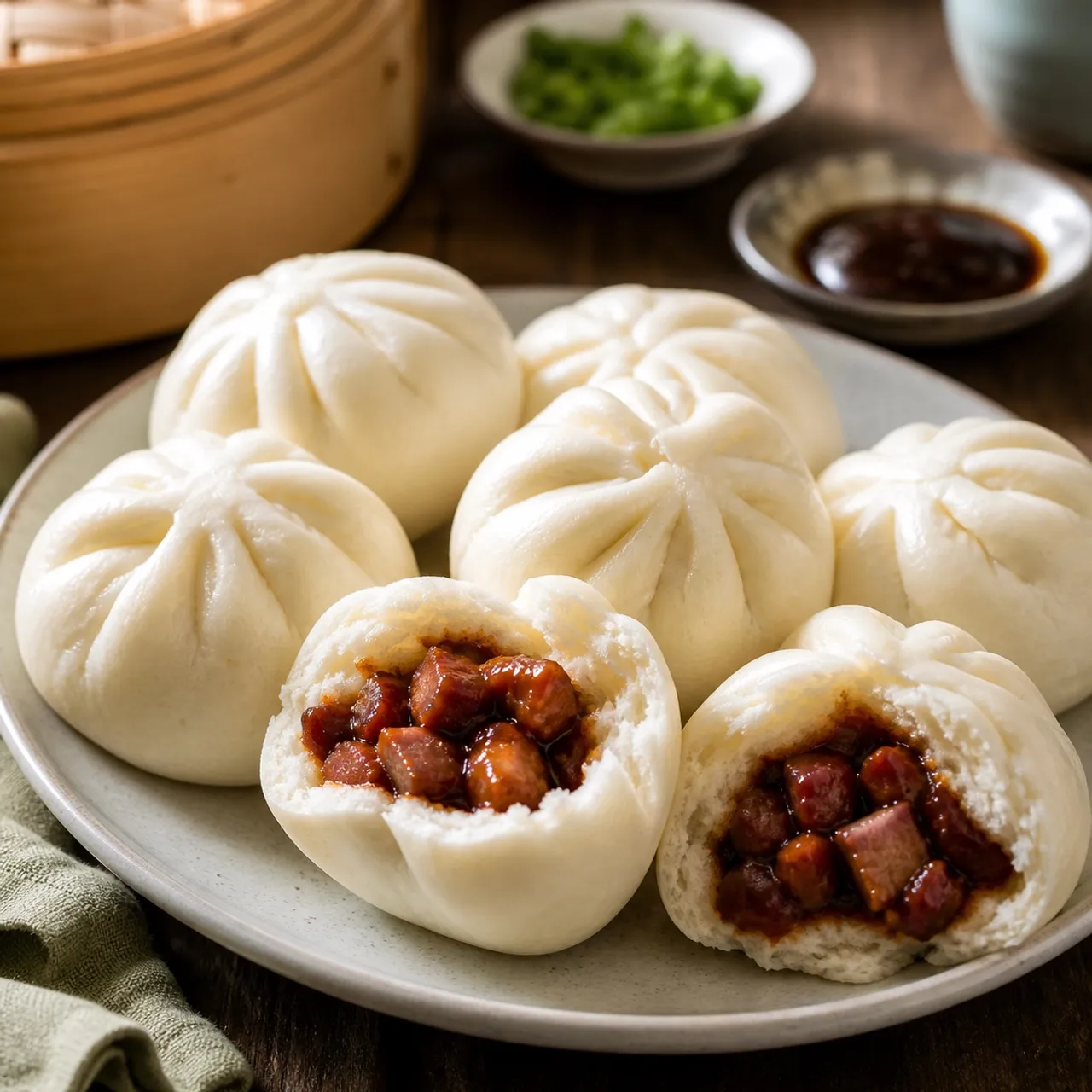 Char Siu Bao (Steamed BBQ Pork Buns) — Chinese recipe