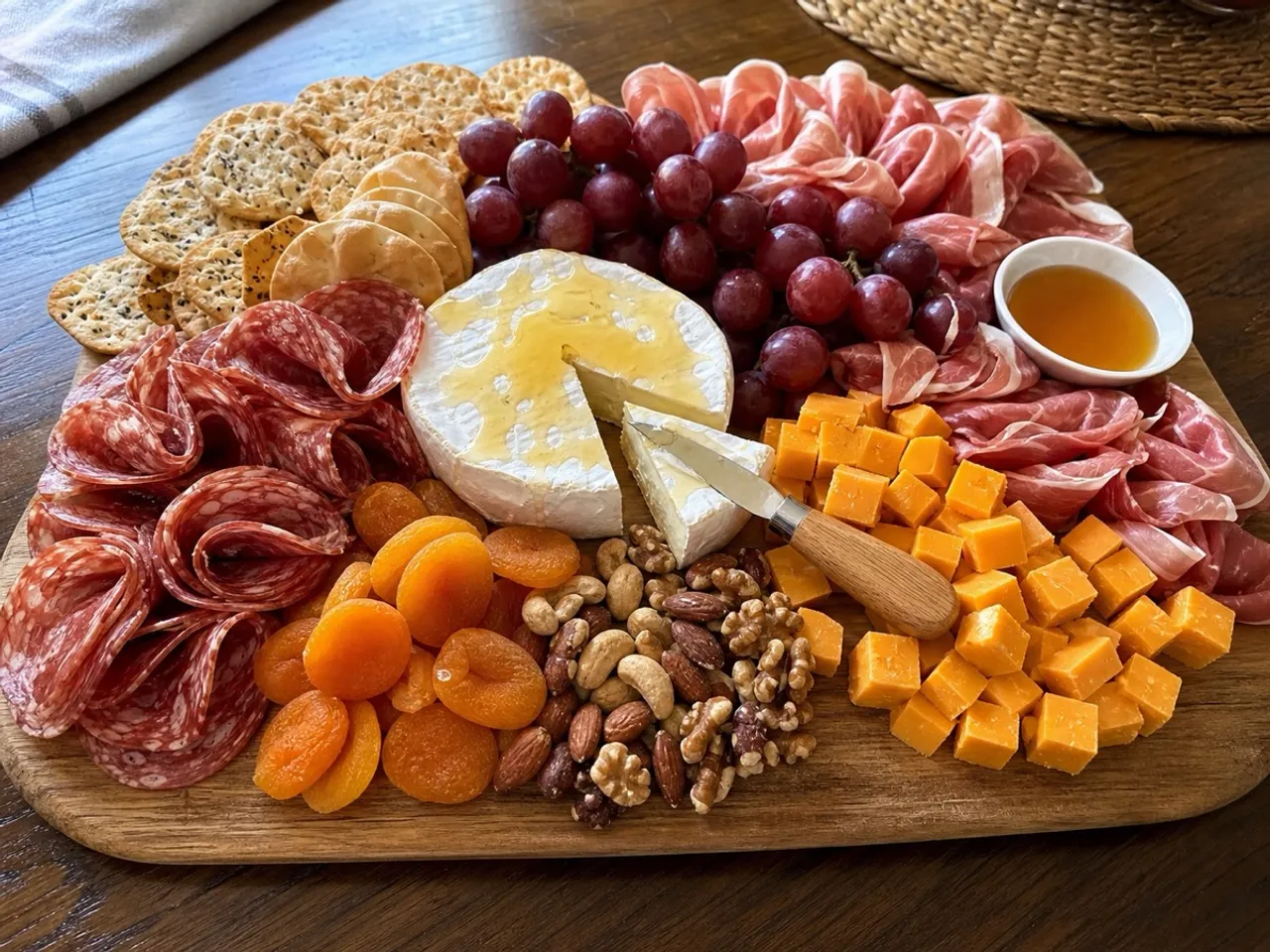 Charcuterie Snack Board — served