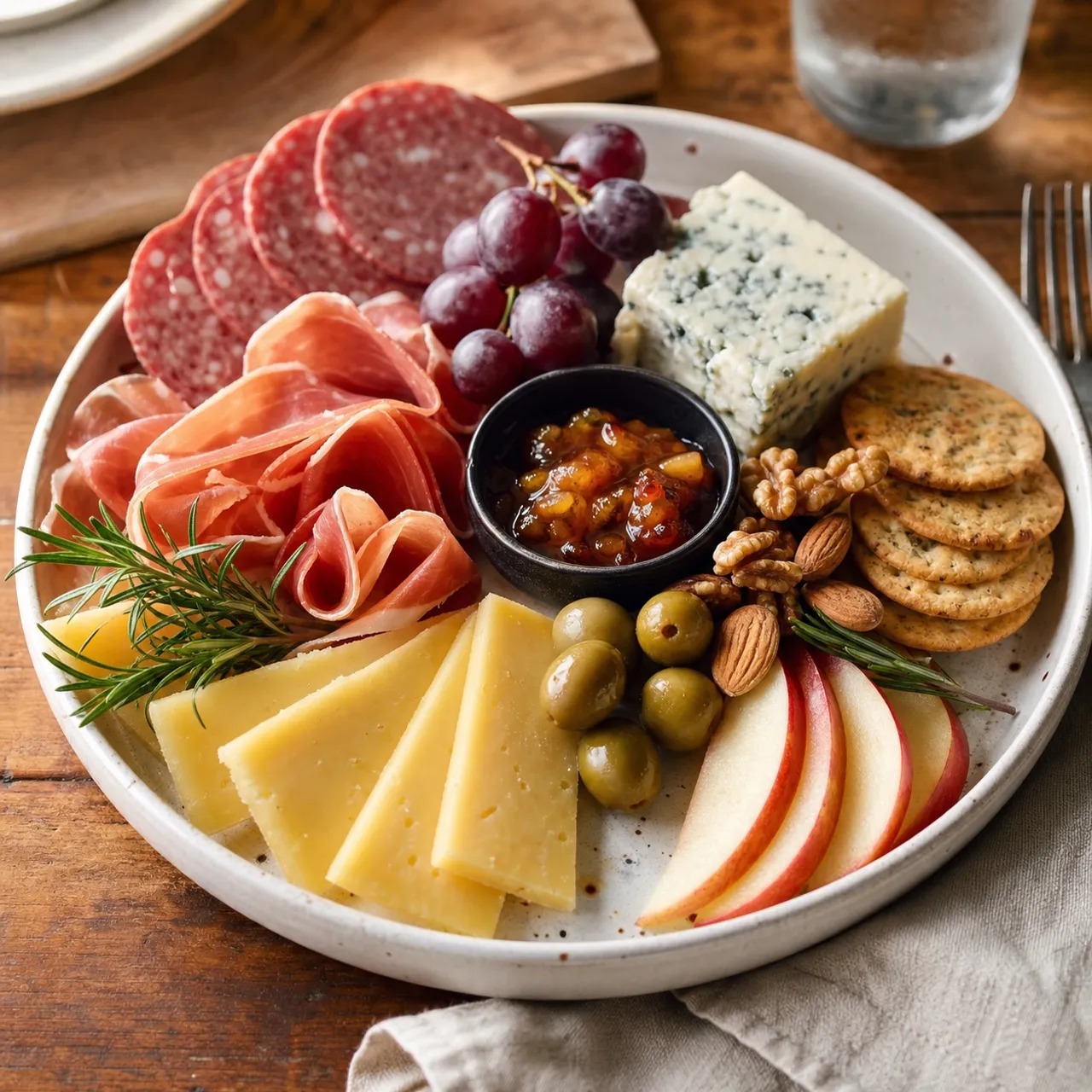 Charcuterie Snack Board — Lunch & Snacks recipe