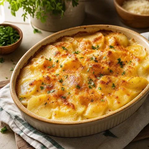Cheesy Scalloped Potato Side Dish — Vegetables & Sides recipe