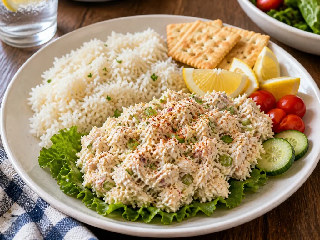 Chesapeake Bay Crab Salad — plated and served