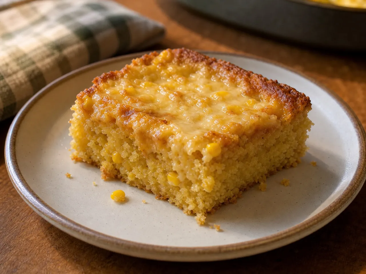 Chi Chi's Sweet Corn Cake — served