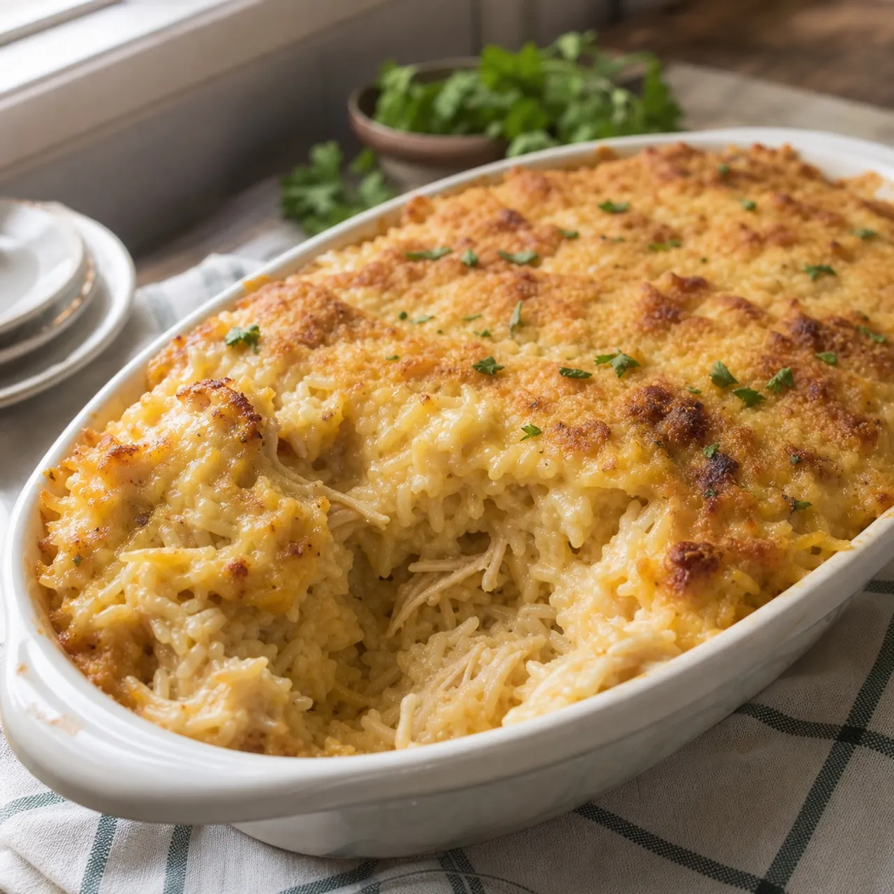 Chicken and Rice Casserole — Southern Soul Food recipe